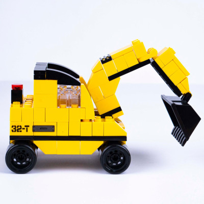 Đồ Chơi Lắp Ráp Xe Công Trình 6 Trong 1 - Construction Vehicle - Toys&Joys 8832-2 (1000 Mảnh Ghép)
