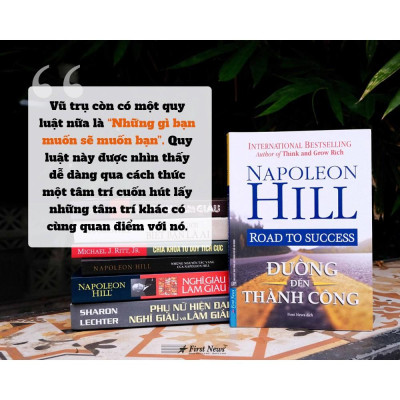 Combo Nghĩ Giàu Làm Giàu + Đường Đến Thành Công + Để Thế Giới Biết Bạn Là Ai - Bản Quyền