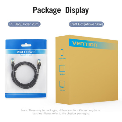 Cáp mạng CAT7 SSTP đúc sẵn Vention tốc độ 10Gbps/600MHz - Hàng chính hãng