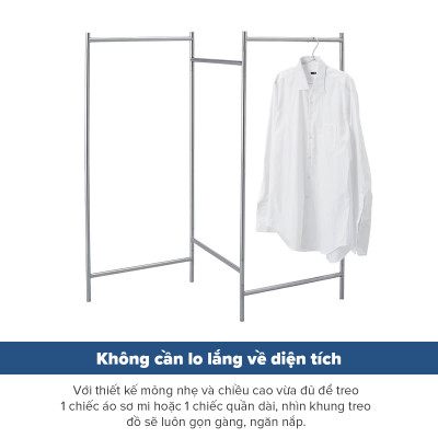 Giá Phơi Quần Áo Bằng Thép Không Gỉ PSI-02 TENMA, Dễ Dàng Tháo Lắp, Gấp Gọn Và Điều Chỉnh