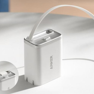 Củ sạc Anker Nano A2658 (35W, cáp USB-C rút gọn tích hợp) - GiaPhucStore | Hàng Chính Hãng 