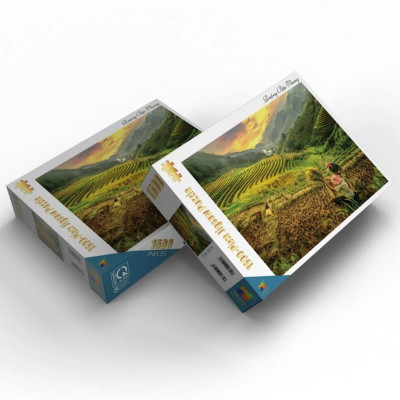 Bộ Tranh Ghép Hình Minh Châu - 60 x 80 cm (1500 Mảnh Ghép) - Ruộng Bậc Thang