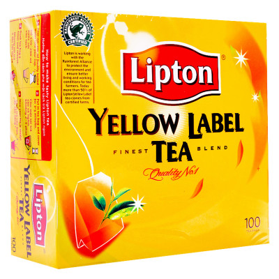 Combo 4 Trà Đen Nhãn Vàng Lipton Túi Lọc 2g x 100 Gói