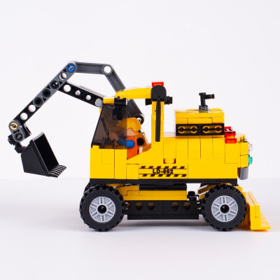 Đồ Chơi Lắp Ráp Máy Xúc Đào Thủy Lực 2 Trong 1 - Hydraulic Excavator - Toys&Joys 8632 (268 Mảnh Ghép)