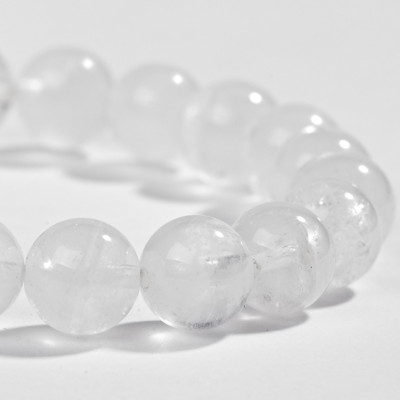 Vòng Đá Thạch Anh Ưu Linh Trắng Phối Charm Bạc (8mm) Ngọc Quý Gemstones