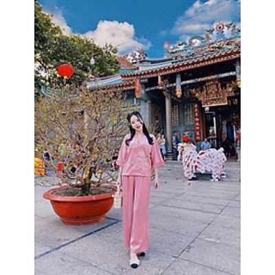 ĐỒ LAM ĐI CHÙA  Mẫu Hoa Gen