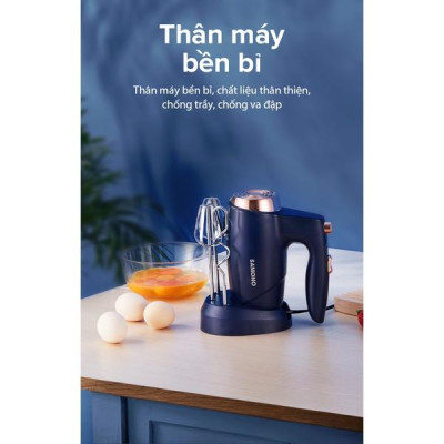 Máy đánh trứng SAMONO SW-THMB200 công suất 200W 5 tốc độ đánh - Hàng chính hãng