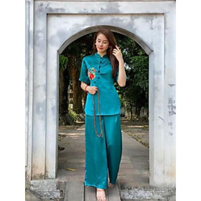 ĐỒ LAM ĐI CHÙA  Tàu Phi Lụa