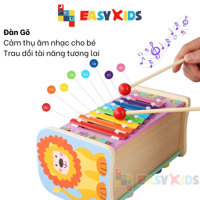 Đồ Chơi Đập Chuột Cho Bé Có Đàn Gõ Nhạc Hình Sư Tử, Đồ Chơi Giáo Dục Đa Năng Montessori