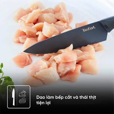 Dao làm bếp Titanium Tefal Fresh Kitchen (15cm/20cm) - Hàng chính hãng