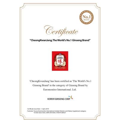 Nước Hồng Sâm Hàn Quốc Pha Sẵn KGC Jung Kwan Jang Tonic (50ml x 10 gói)