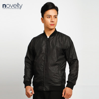 Áo jacket nam in chìm Novelty màu đen 2203362