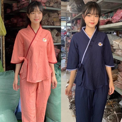 Đồ Lam Đi Chùa # Nhật Nơ Hoa Cúc # Quần Áo Nữ # Đồ Bộ Nữ