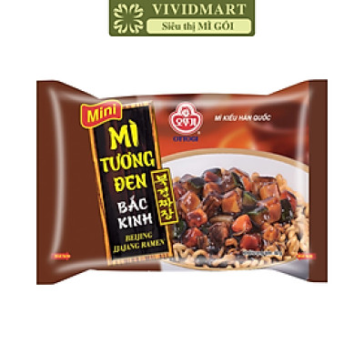 OTOKI - Mì trộn Otoki Mini hương vị Tương đen Bắc Kinh, Mì Tương đen Bắc Kinh Ottogi Mini ăn liền (83g/gói)