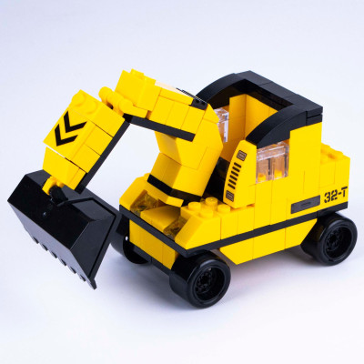 Đồ Chơi Lắp Ráp Xe Công Trình 6 Trong 1 - Construction Vehicle - Toys&Joys 8832-2 (1000 Mảnh Ghép)