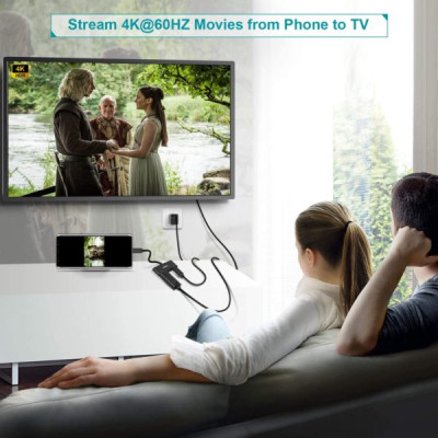 Hub Type C To HDMI 4K 60Hz Và 1 Cổng Type C PD 60W CHOETECH HUB-M03 - Hàng Chính Hãng