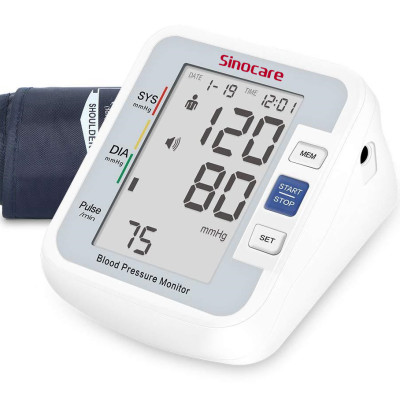 Máy đo huyết áp điện tử bắp tay Sinocare BA-801 Đức + Tặng bộ đổi nguồn ( Adapter )