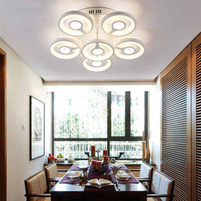 Đèn trần REATY kiểu dáng sang trọng 3 chế độ ánh sáng - kèm bóng LED chuyên dụng và điều khiển từ xa