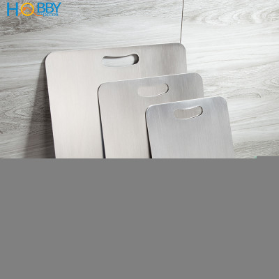 Thớt inox 304 kháng khuẩn dòng đặc ruột Hobby home decor TH 3 size tùy chọn