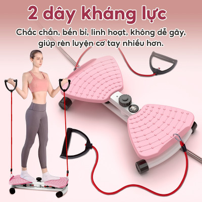 BG Dụng cụ tập thể dục xoay eo bụng đứng 3003R - 3004R cho massage chân giảm cân, bàn xoay eo tập bụng, xoay eo