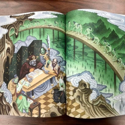 NAM HẢI DỊ NHÂN LIỆT TRUYỆN – bìa cứng in màu khổ lớn – Ta Huy Long minh họa- Phan Kế Bính – ấn bản kỷ niệm 65 năm NXB Kim Đồng 