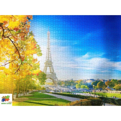 Bộ Tranh Ghép Hình Minh Châu - 60 x 80 cm (1500 Mảnh Ghép) - Tháp Eiffel