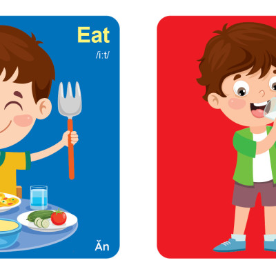 Bộ Sách - My First Picture Book 2 - Song Ngữ Anh Việt - Bìa Cứng 8 Chủ Đề Quét QR File Nghe