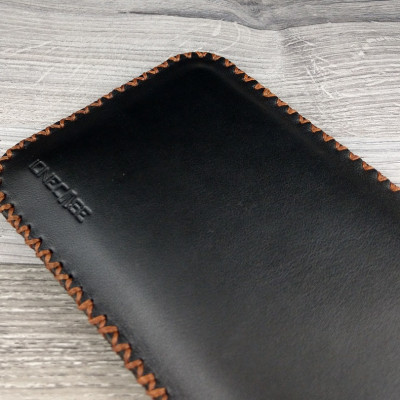 Bao da rút 17 Pro Max 16 Pro Max da bò thật may thủ công đẹp bền sang - hàng chính hãng