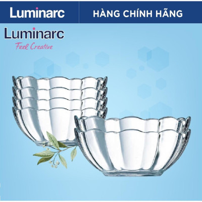 Bộ 6 bát (chén) thủy tinh Luminarc Arcade 12cm G2702*6 | Hàng chính hãng