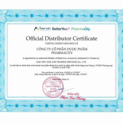 Thực phẩm bảo vệ sức khỏe BetterYou Vitamin D+K2 Kids