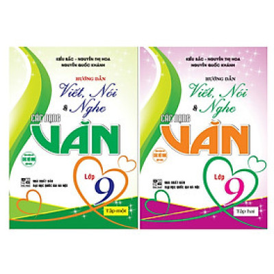 Sách - Combo Hướng dẫn viết, nói & nghe các dạng văn lớp 9 tập 1 + 2 (HA)