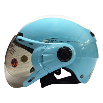 Mũ Bảo Hiểm GRS A102K - Xanh Nhám Line Trắng