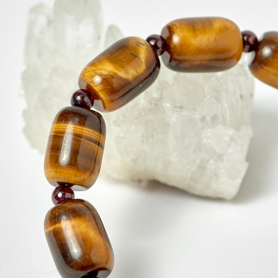 Vòng Chuỗi Mân Côi Đá Thạch Anh Mắt Hổ Ni 52 - Ngọc Quý Gemstones