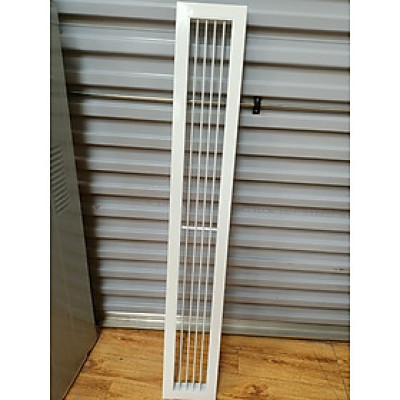 Cửa gió nhôm 1200x150 nan bầu dục cho điều hoà âm trần, cửa cấp hồi điều hòa