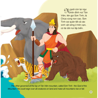 Truyện cổ tích Việt Nam (Song ngữ Việt - Anh) - Sơn Tinh - Thủy Tinh