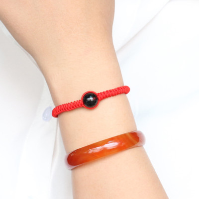 Vòng Tay Kết Dây Hạt Thạch Anh Tóc Đen Ngọc Quý Gemstones GA24