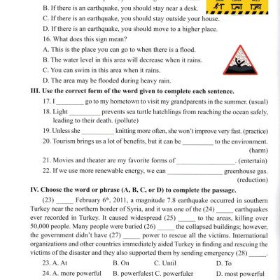 Bài Tập Bổ Trợ Toàn Diện Tiếng Anh 8 - ABB