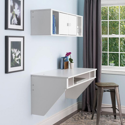 Bàn làm việc gỗ công nghiệp liền kệ để sách SMLIFE Dababy