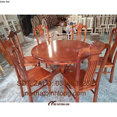 Bàn ghế ăn gỗ xoan