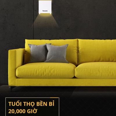 Đèn gắn tường Panasonic HHBQ1005B88, Ánh sáng vàng 3000K, trang trí, thắp sáng lối đi cầu thang, hành lang