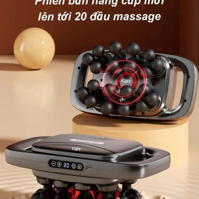 [Tặng củ sạc + cáp sạc] Máy Massage Toàn Thân Cầm Tay , Máy Mát Xa Đấm Lưng, Chân, Tay, Vai, Cổ 20 Đầu GDV S3C-20C - Hàng Chính Hãng