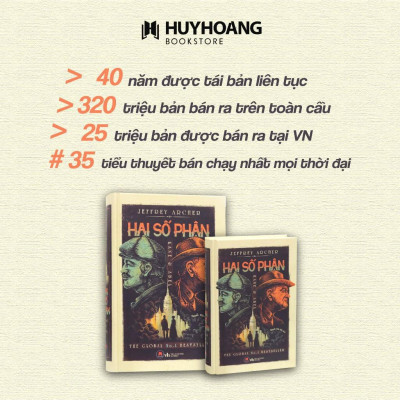 Sách - Hai Số Phận - Bìa Cứng - Jeffrey Archer - Huy Hoàng Bookstore