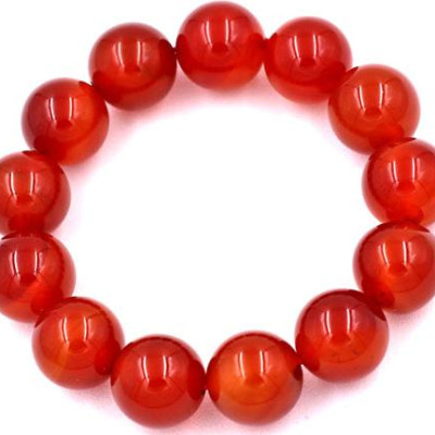 Vòng tay chuỗi hạt Mã Não Đỏ 16 ly 13 hạt - hợp mệnh Hỏa, mệnh Thổ - Vòng size lớn