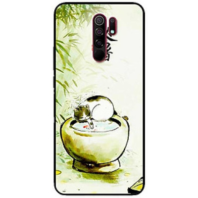 Ốp lưng dành cho Xiaomi Redmi 9 mẫu Mèo Chậu Nước