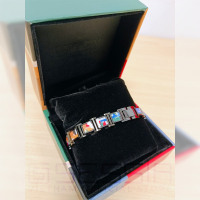 Vòng Đeo Tay Titanium Beauty Art (Màu Đen - Black) - PROJECT V - Tinh Tế và Sang Trọng - Hàng Chính Hãng