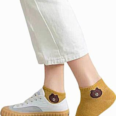 Combo 10 Đôi Tất, Vớ Gấu Cổ Ngắn Chất Cực Mịn Nhiều Màu, Đeo Thay Đổi Cả Tuần - PK033