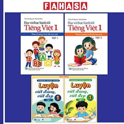 Sách - Bộ Sách Học Và Thực Hành Tốt Tiếng Việt 1 - Theo Chương Trình Tiểu Học Mới - Tập 1 + Tập 2 (Bộ 2 Tập) - Tặng Kèm Sách Luyện Viết Đúng, Viết Đẹp 1 - Tập 1 + Tập 2