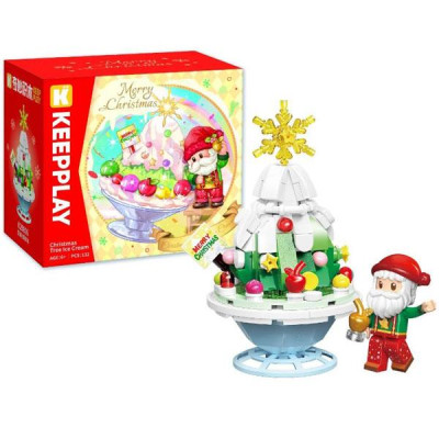 Đồ Chơi Lắp Ráp Chủ Đề Giáng Sinh - Christmas Tree Ice Cream - Keepplay K29806 (132 Mảnh Ghép)