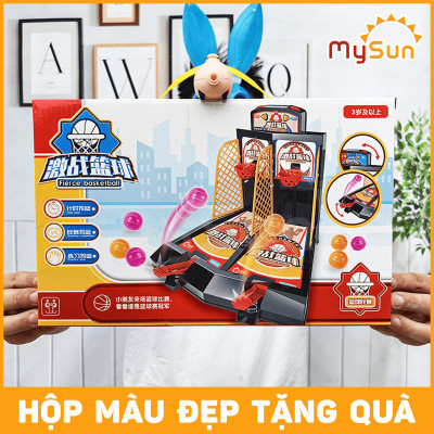 Bộ đồ chơi bóng rổ mini cho bé trai bộ trò chơi 2 người đối kháng trẻ em MySun