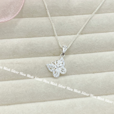 Dây Chuyền Bạc Nữ Mặt Hồ Điệp Bạc Hiểu Minh DMD545